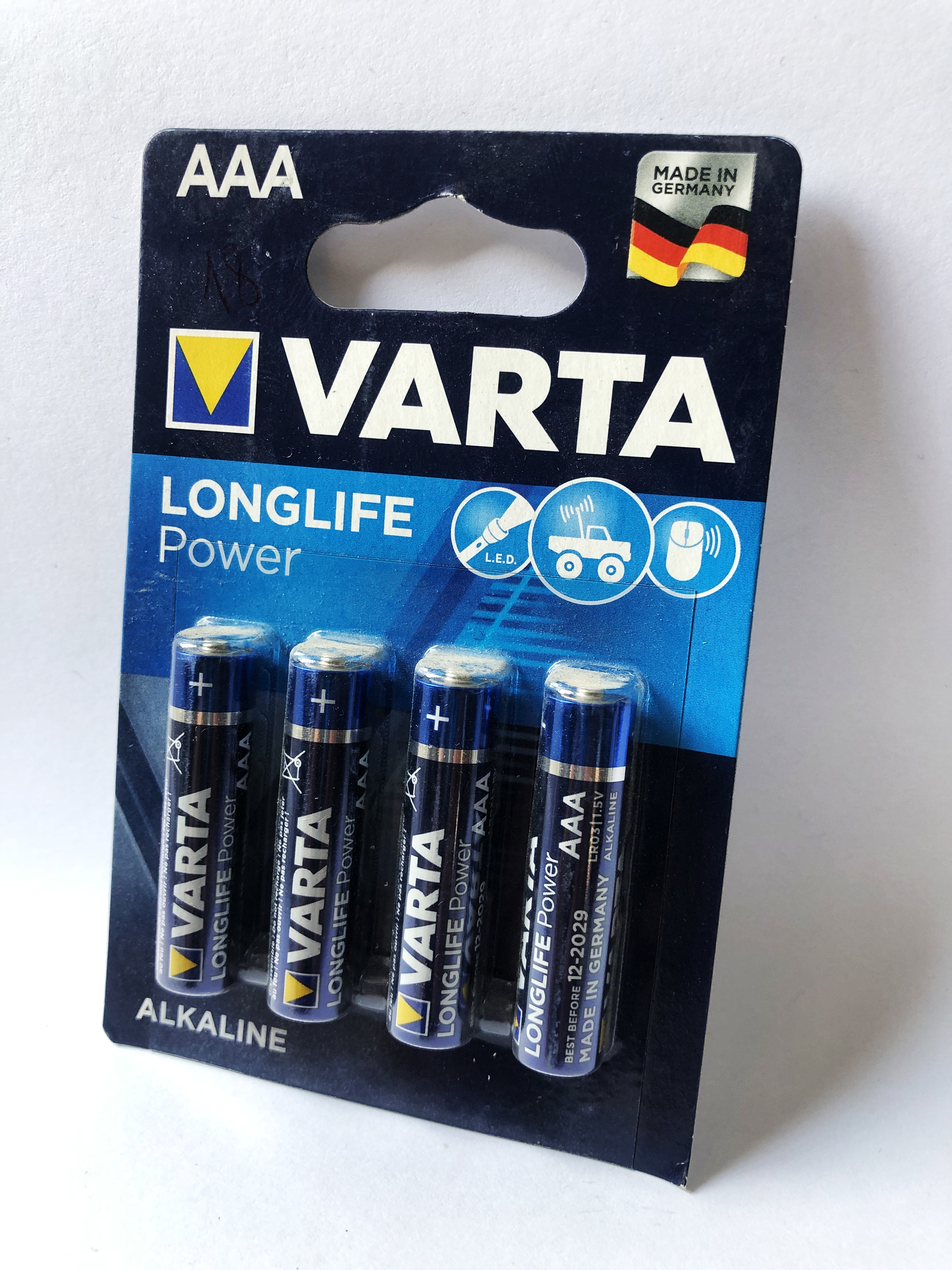 Батарейка Varta Longlife Power AA BLI 4 Alkaline