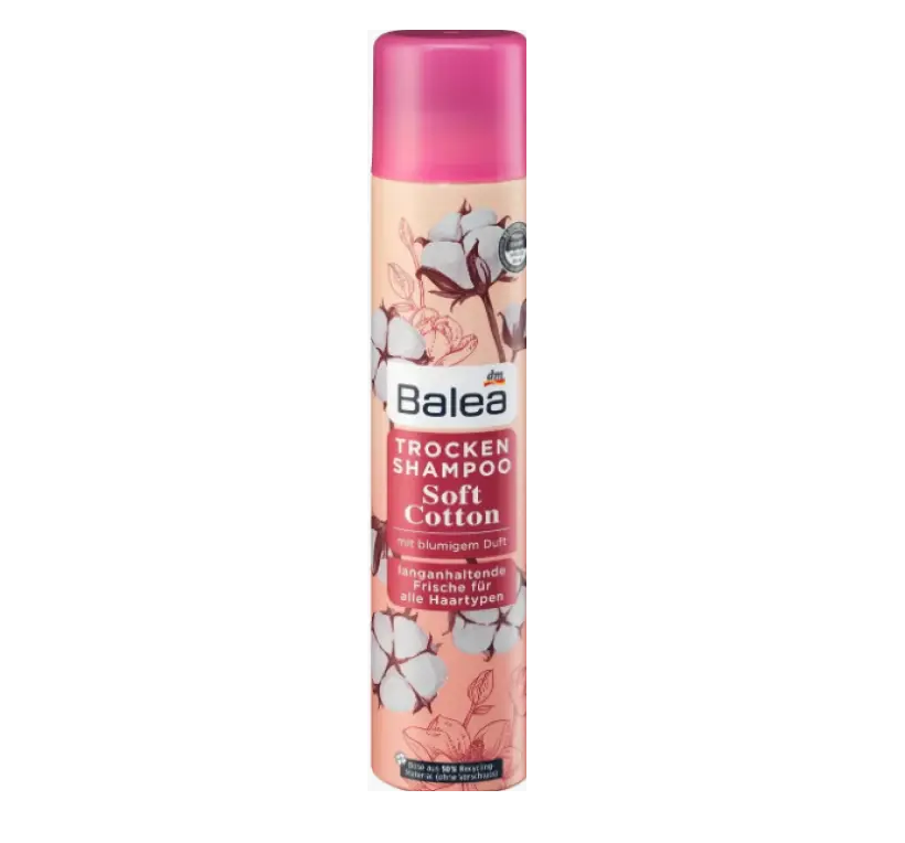 Сухий спрей-шампунь для волосся Balea Soft Cotton, 200 мл