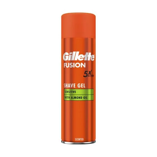 Гель для гоління Gillette Fusion 5 Sensitive Shave Gel для чутливої ​​шкіри, з ефектом охолодження, 200 мл
