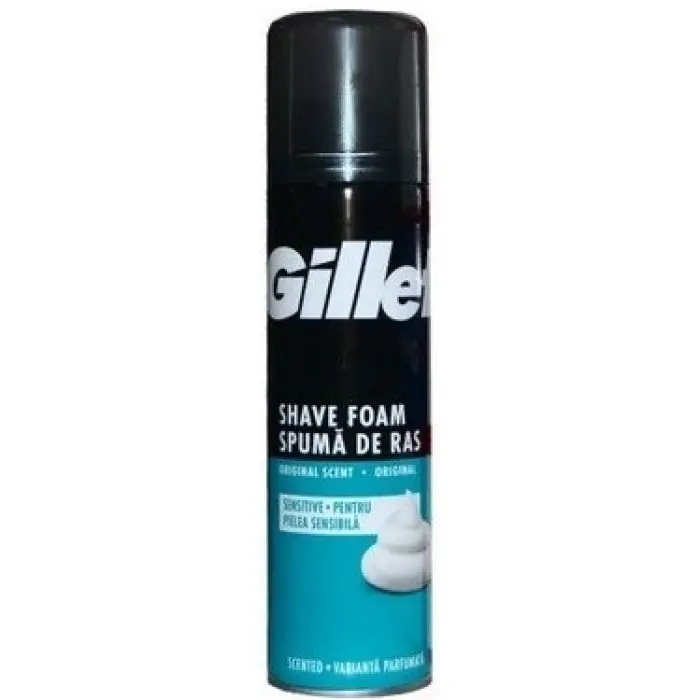 Піна для гоління Gillette Sensitive Skin Foam для чутливої шкіри, 200 мл