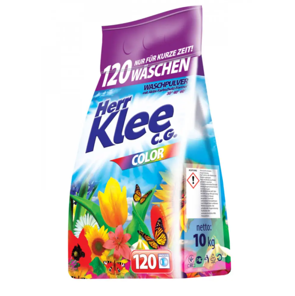 Пральний порошок Klee Color Clovin універсальний 10 кг (120 циклів прання) 