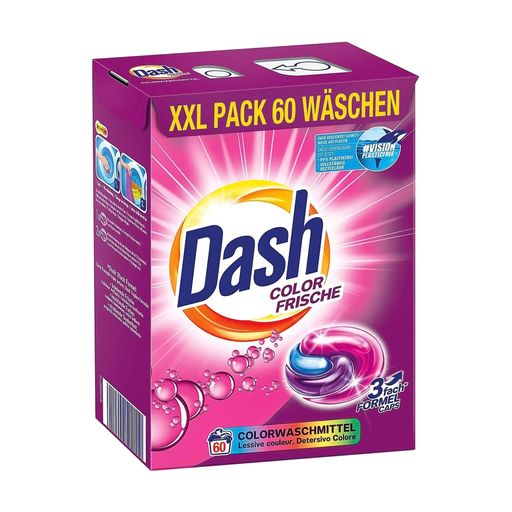 Капсули для прання кольорових речей Dash Color Frische 60 циклів прання, 60 шт