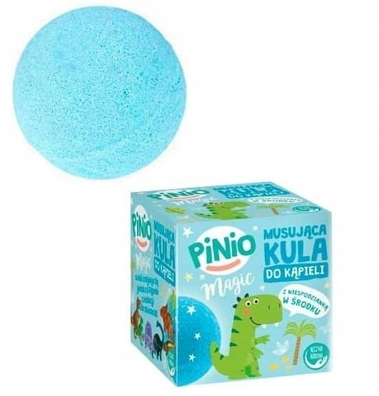 Бомбочка (сіль) у ванну Pinio Magic блакитна для купання дітей (і дорослих) з іграшкою 140 г