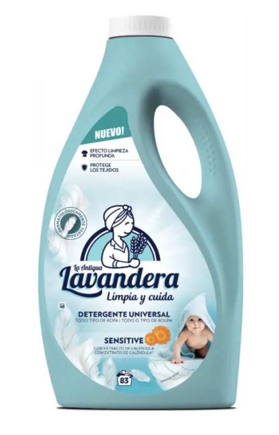 Гель для прання дитячої білизни Lavandera Sensitive, 2.49 л (83 прання)