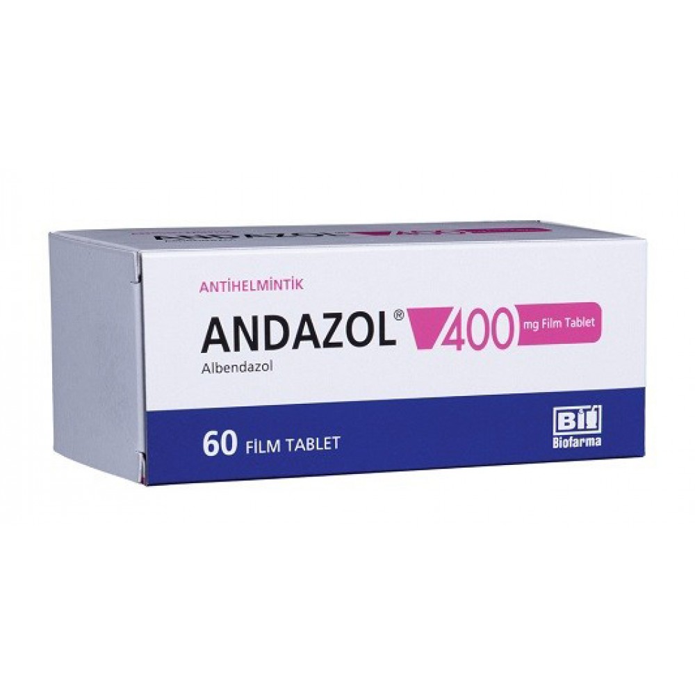 Андазол (Албендазол) 400мг, 60шт