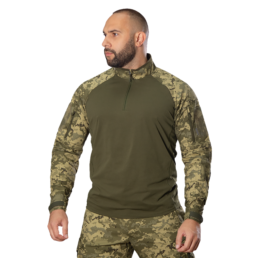 Бойова сорочка "Raid Rip-Stop Sorona Піксель" від українського бренду "CAMOTEC".