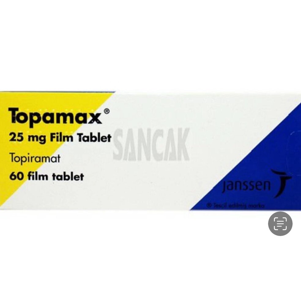Топамакс 25мг, 60таб