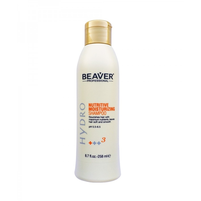 ЖИВИЛЬНИЙ ЗВОЛОЖУЮЧИЙ ШАМПУНЬ - BEAVER NUTRITIVE MOISTURIZING SHAMPOO 258ML