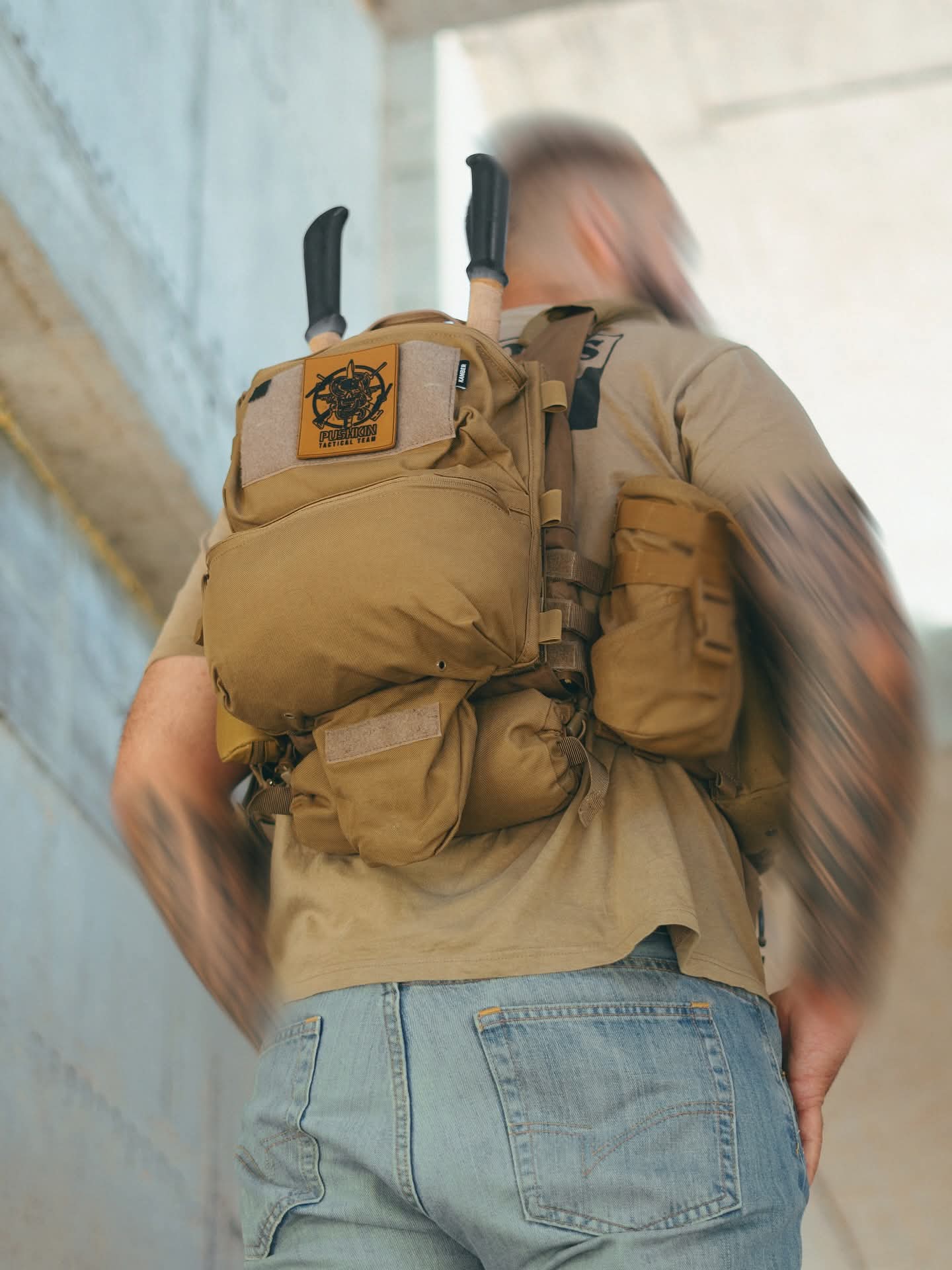 Модульна задня подвійна панель для плитоносок "SGP COYOTE" від українського бренду "KAMBER".