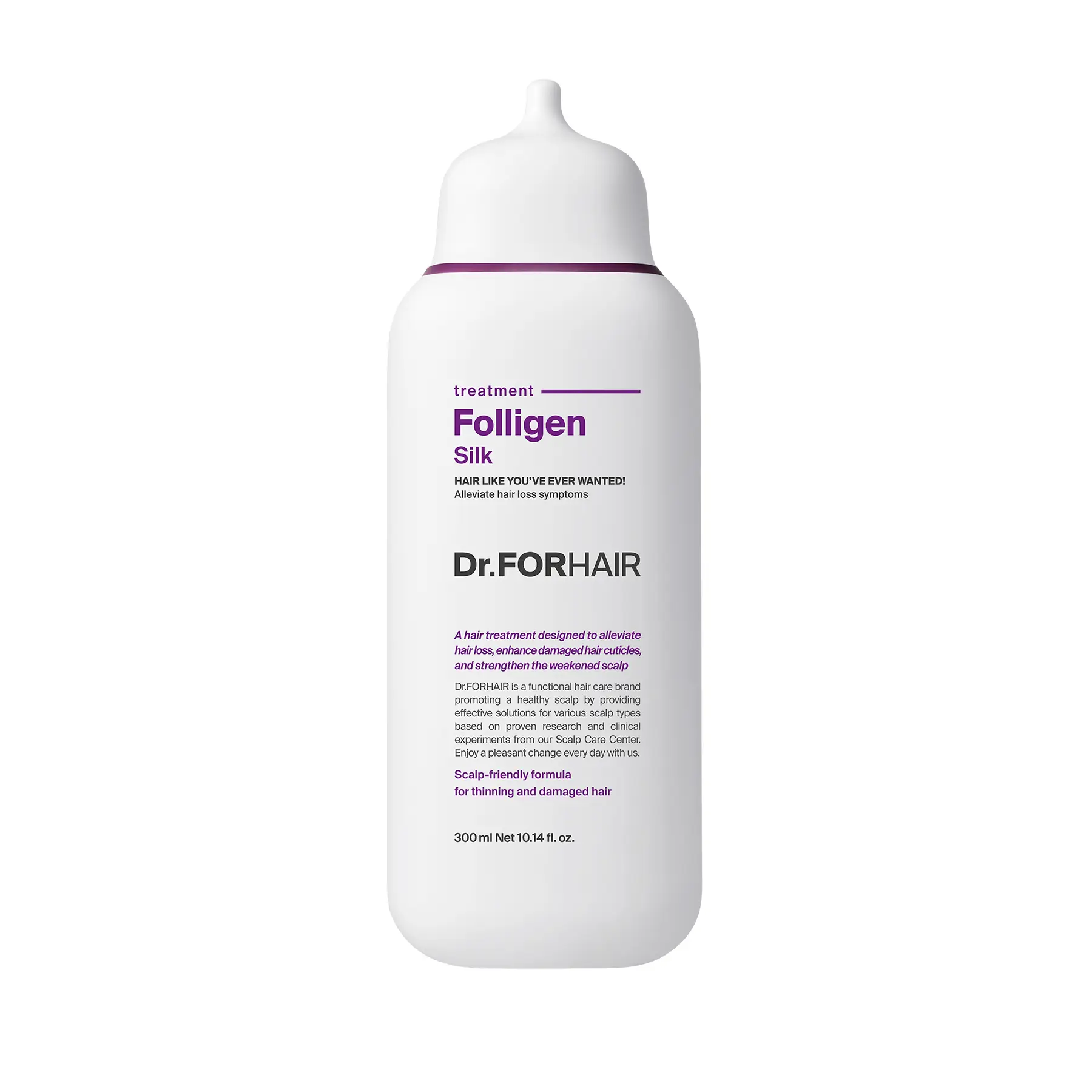 Шампунь для сухого та пошкодженого волосся Dr.FORHAIR Folligen Silk Shampoo 300 мл