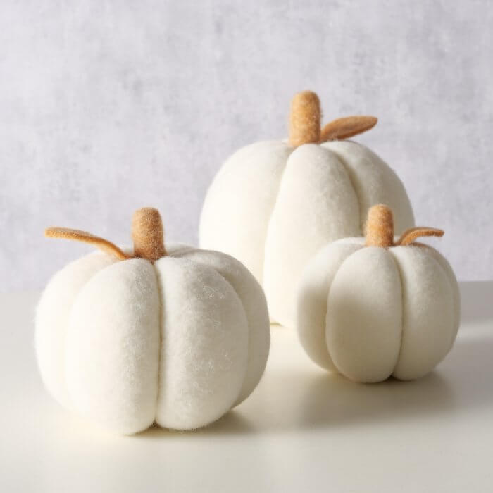 Декоративний предмет Гарбуз, 3 розміри, Комплект 3