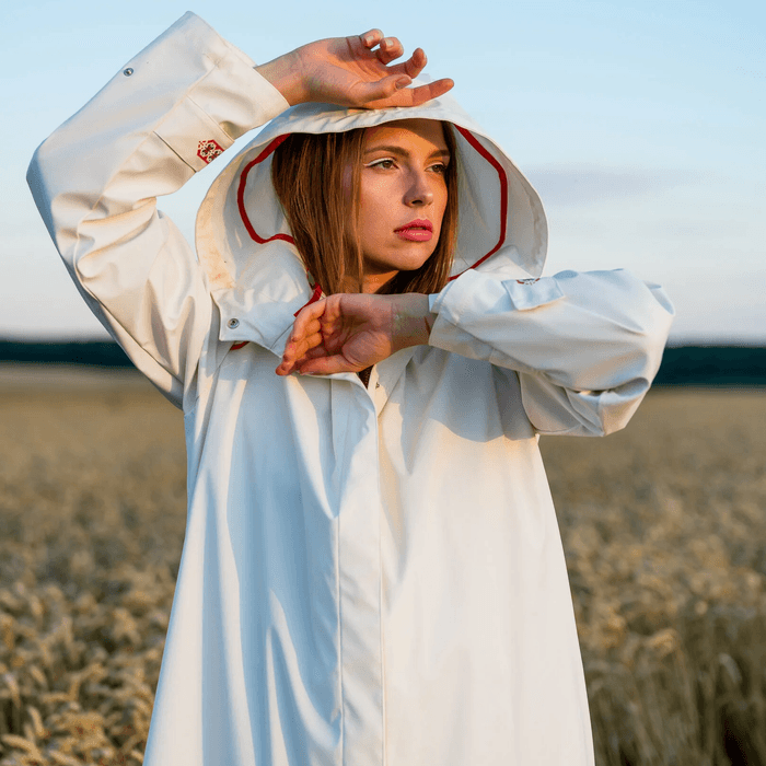 White Raincoat Ornament Summer Collection