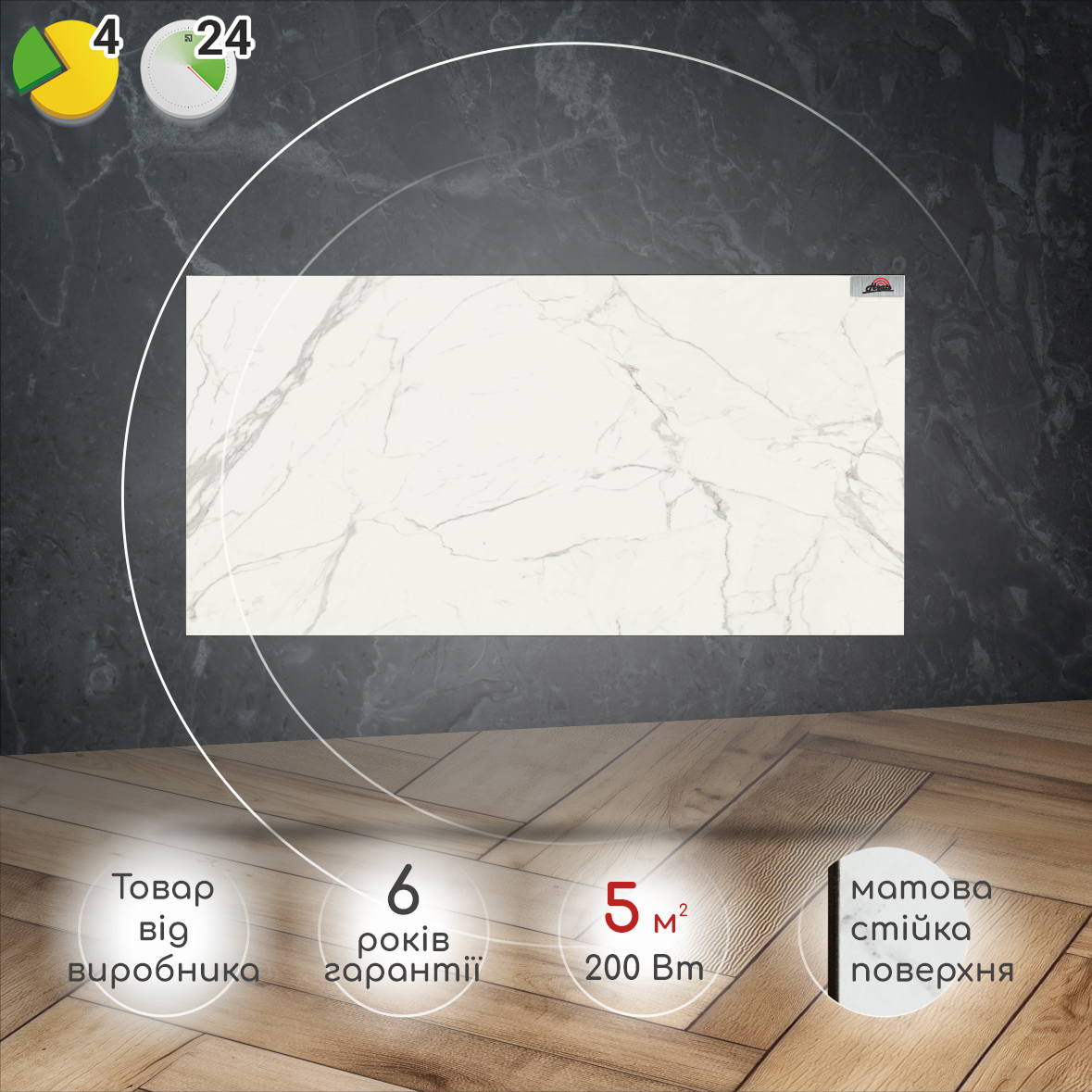 Керамічний обігрівач Heats 200 Oro