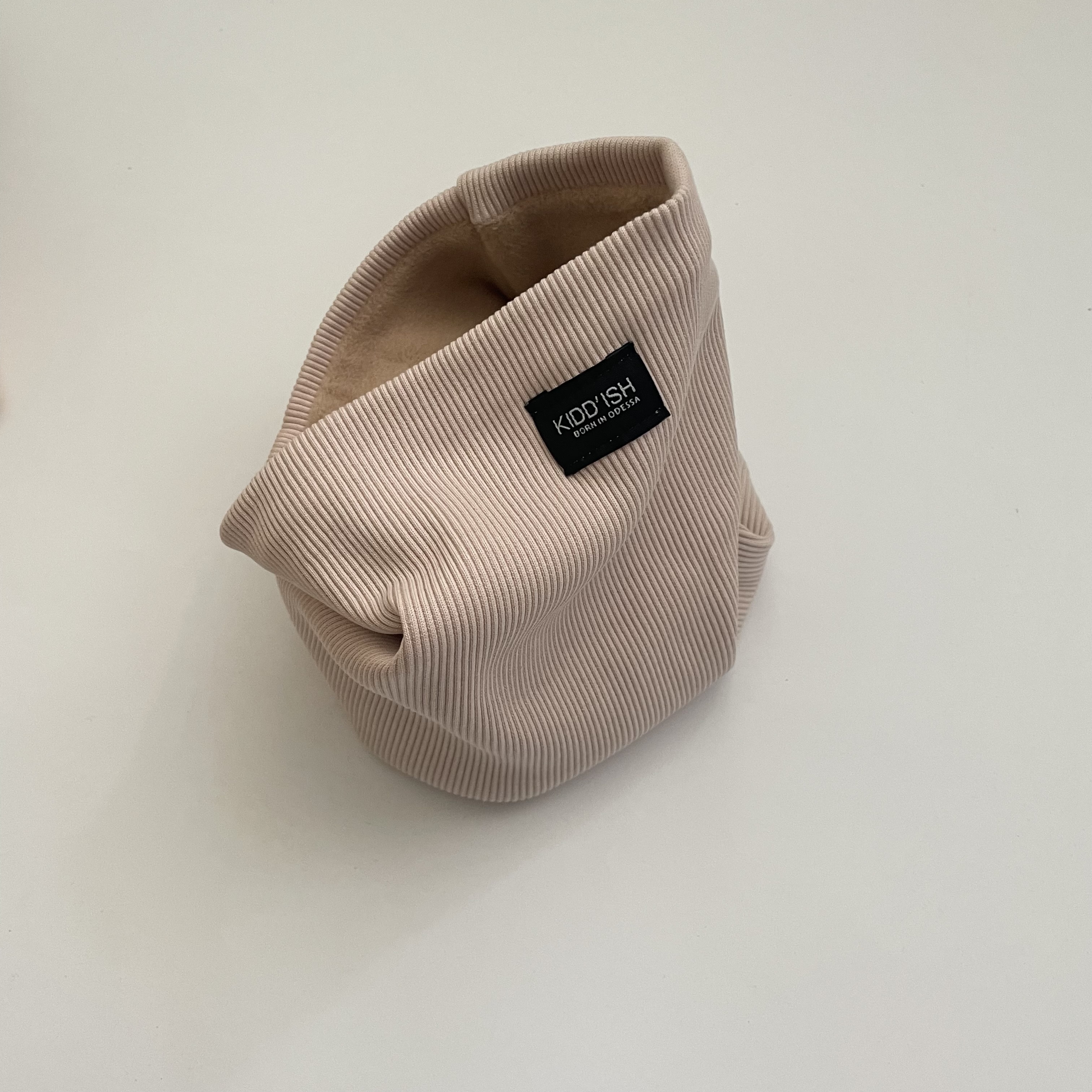 Снуд на флісі світлий беж плотніше