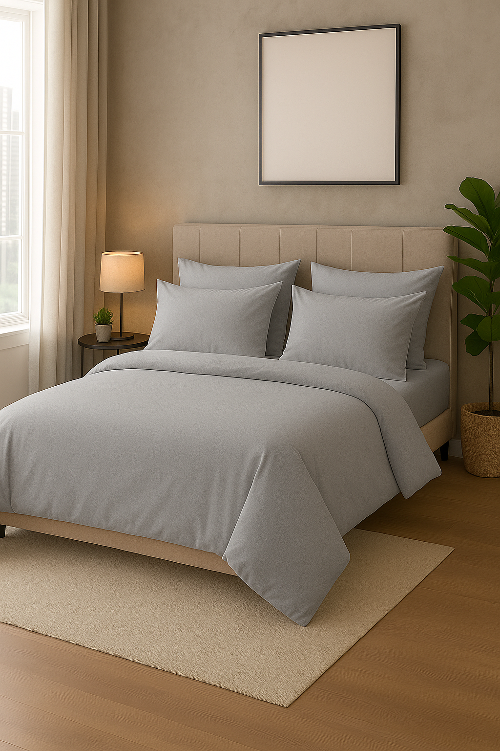 Постільна білизна фланель "Сіра тінь"