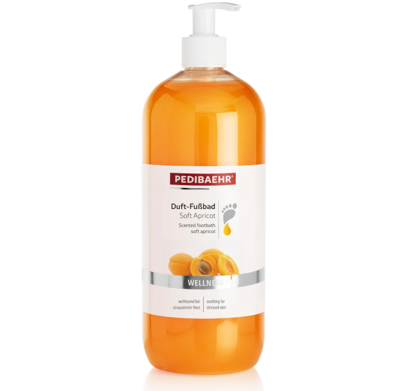 Вітамінна фруктова ванночка для рук та ніг з екстрактом абрикосу PediBaehr Wellness Soft Apricot, 100 мл