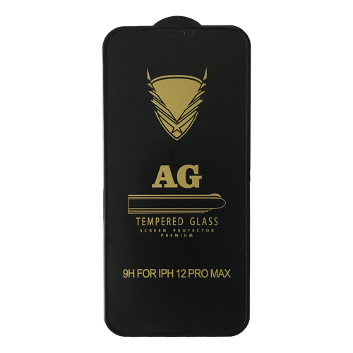 Захисне скло AG Matte for iPhone 12 Pro Max (6.7 ) чорне тех. пак.