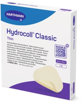 10×10см.Hydrocoll Classic Thin гідроколоїдна пов'язка пластир гідроколоїдний 1шт.