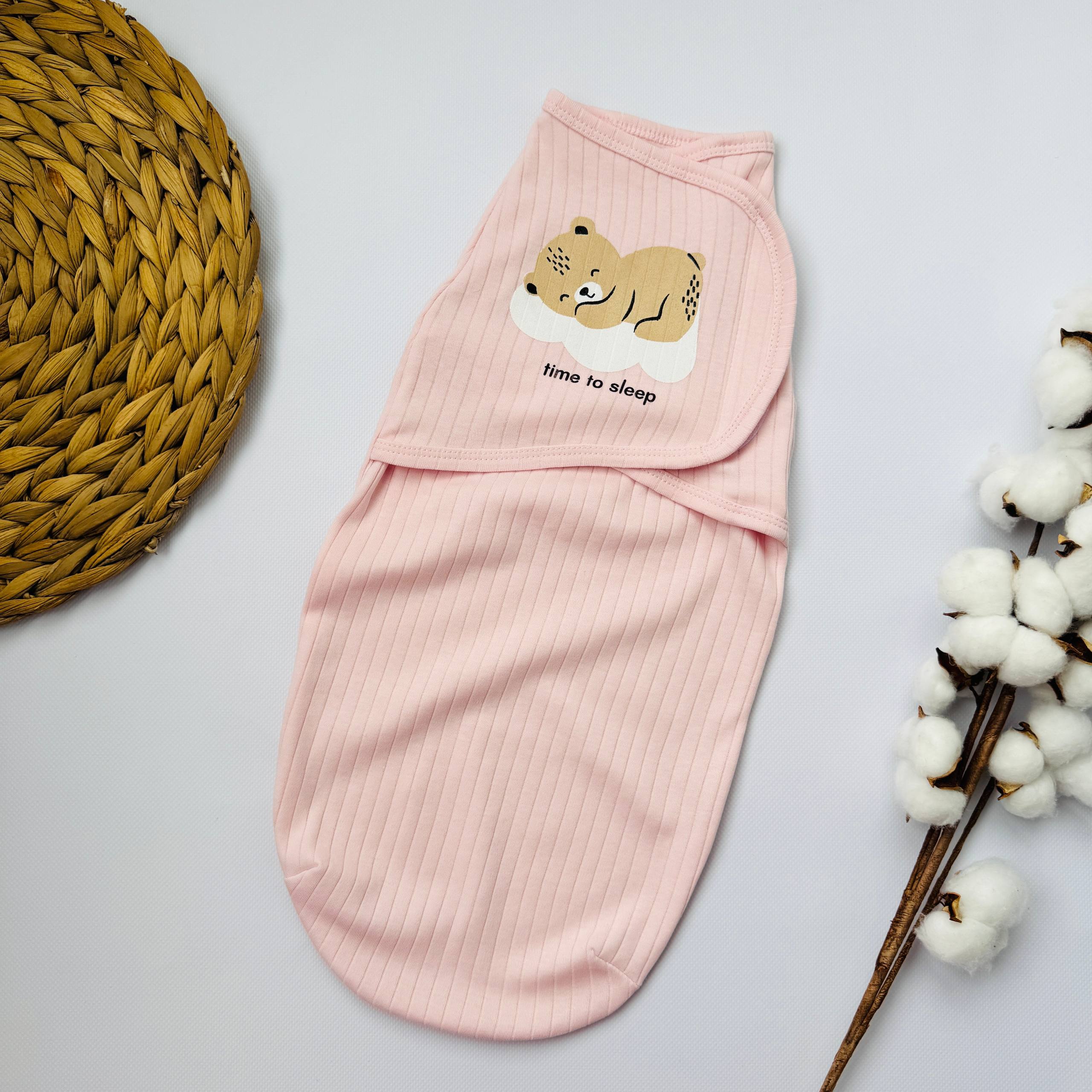 Пеленка-кокон на липучці для новонародженого (тканина інтерлок)