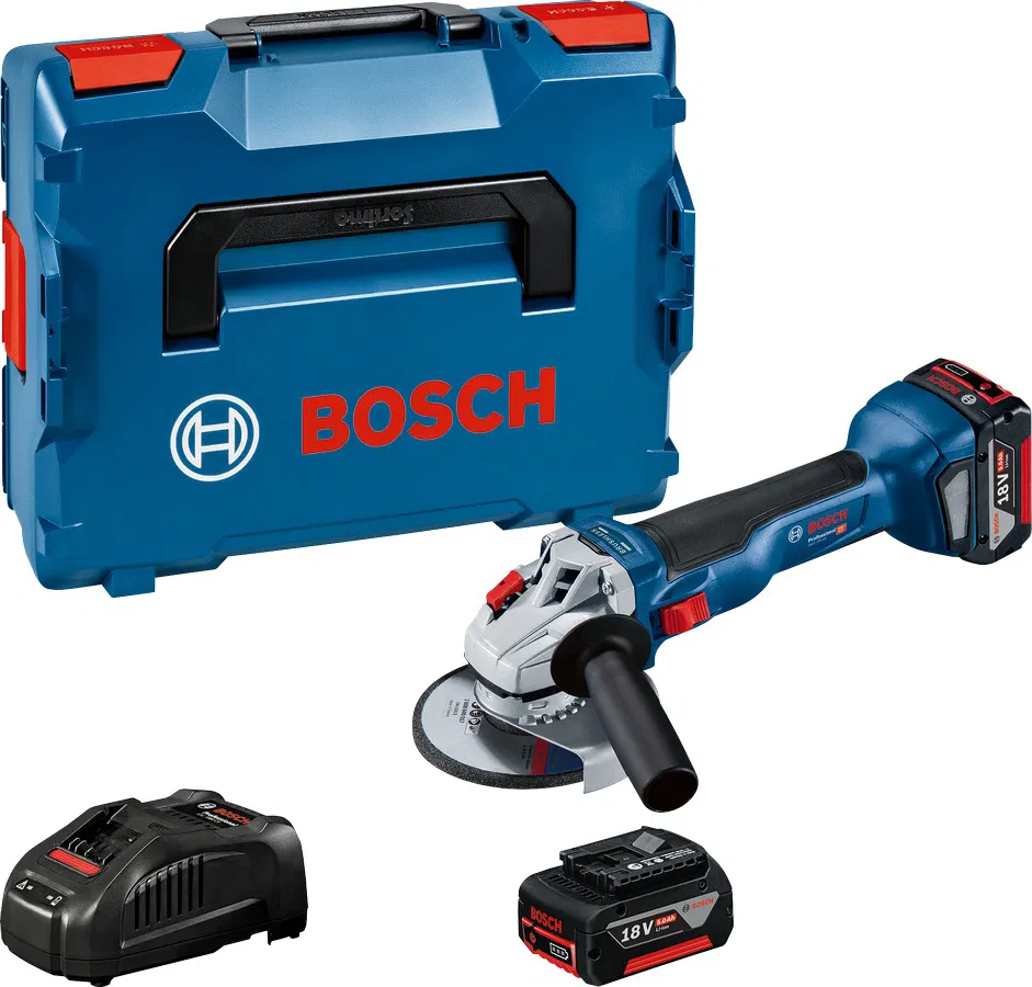 BOSCH Aku bruska GWS 18V-10 Professional 2x5Ah 0.601.9J4.004