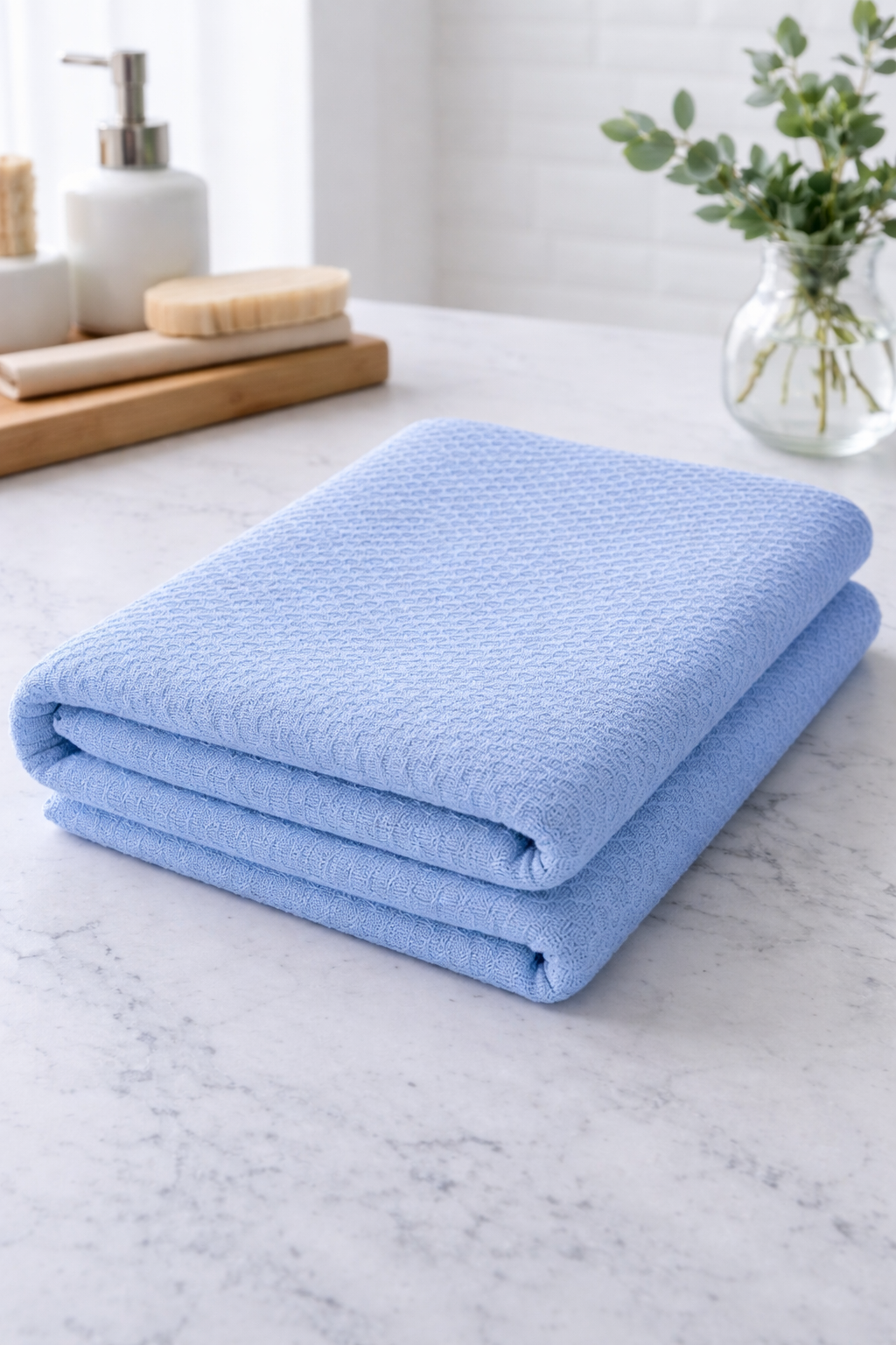 Кухоний рушник ( піке соти)блакитний