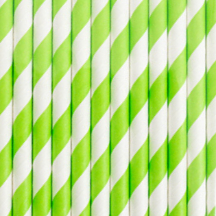 Трубочки зелені спіралька 25шт