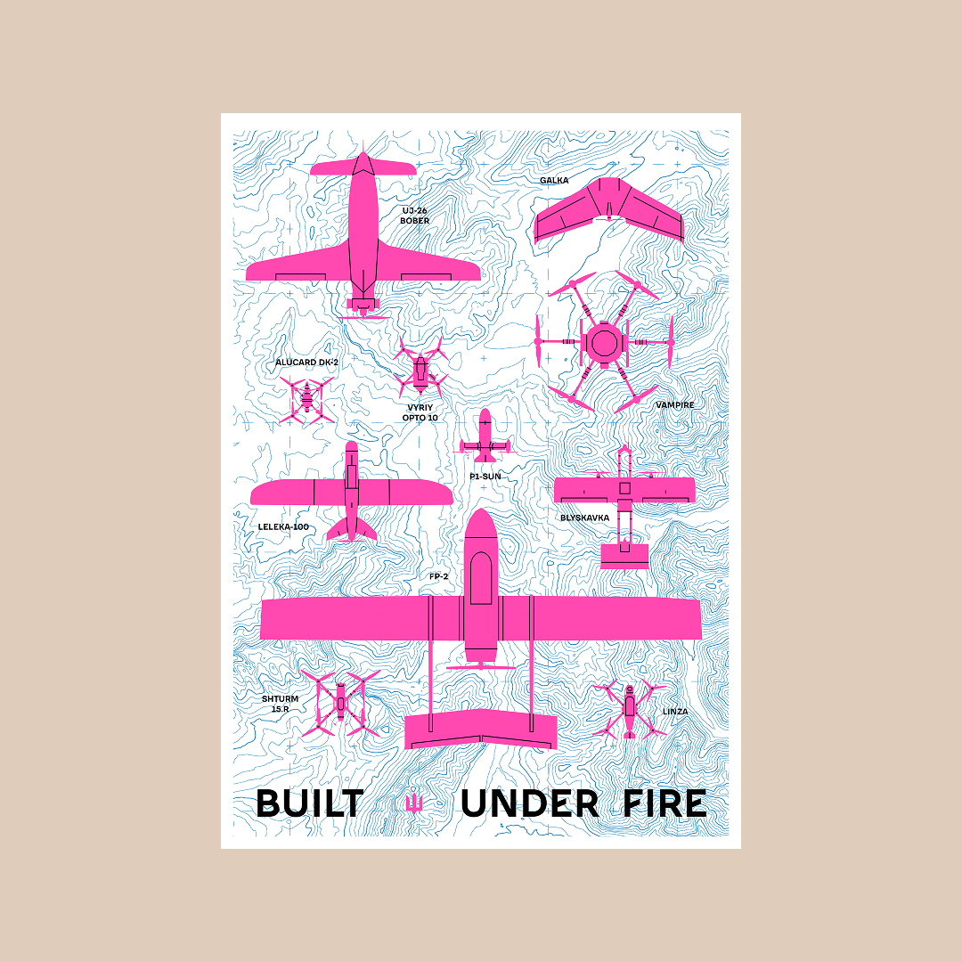 Built Under Fire Poster (White)