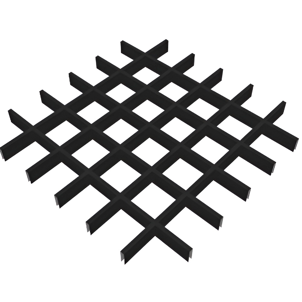 Підвісна стеля Алюбест Грильято 40/100х100 мм, чорний (ціна за м2)