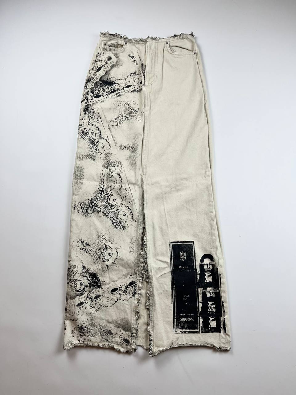 Спідниця бежева мереживо від eternal offline