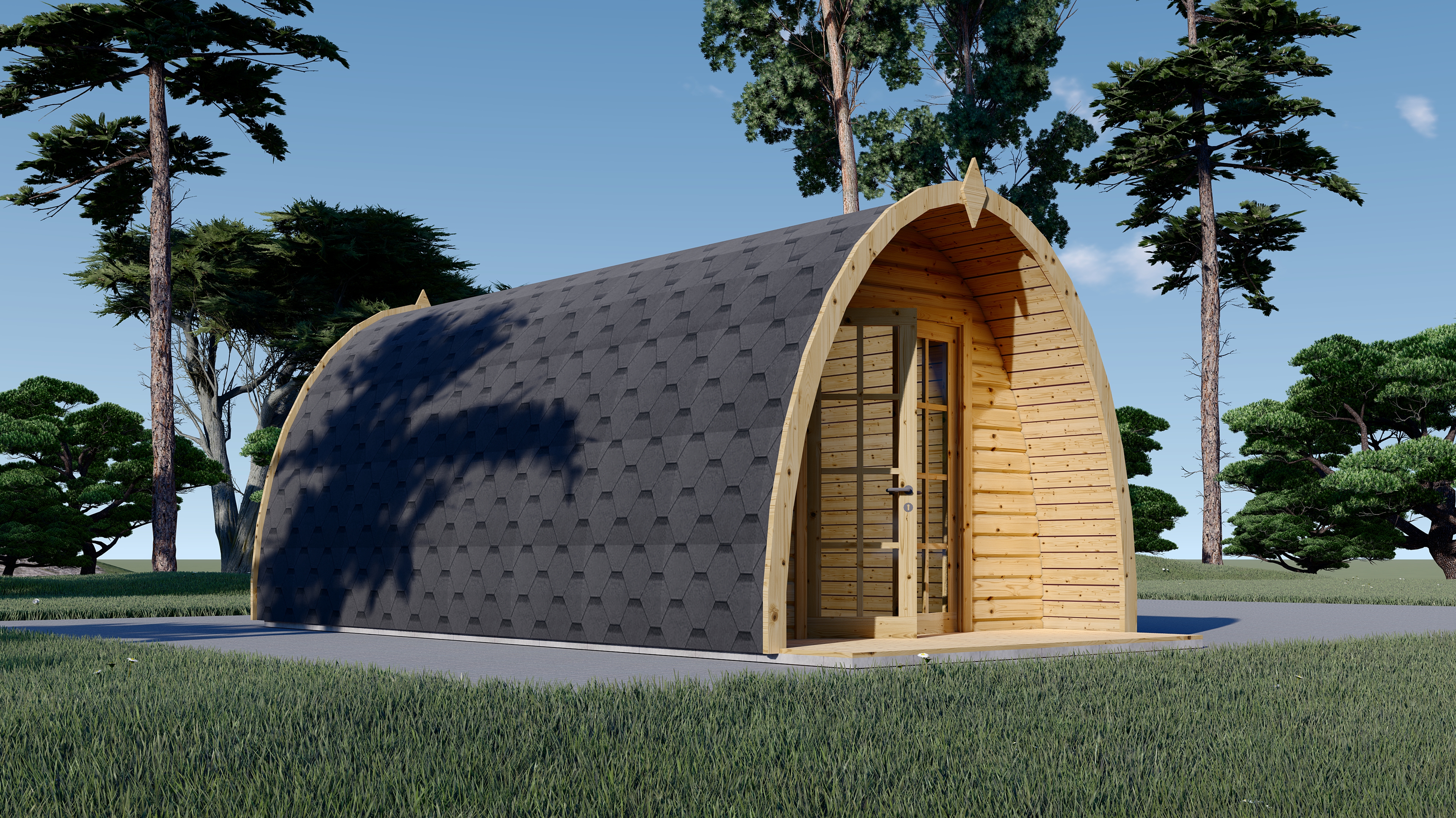 Caseta de jardín de madera Bregida 3x6