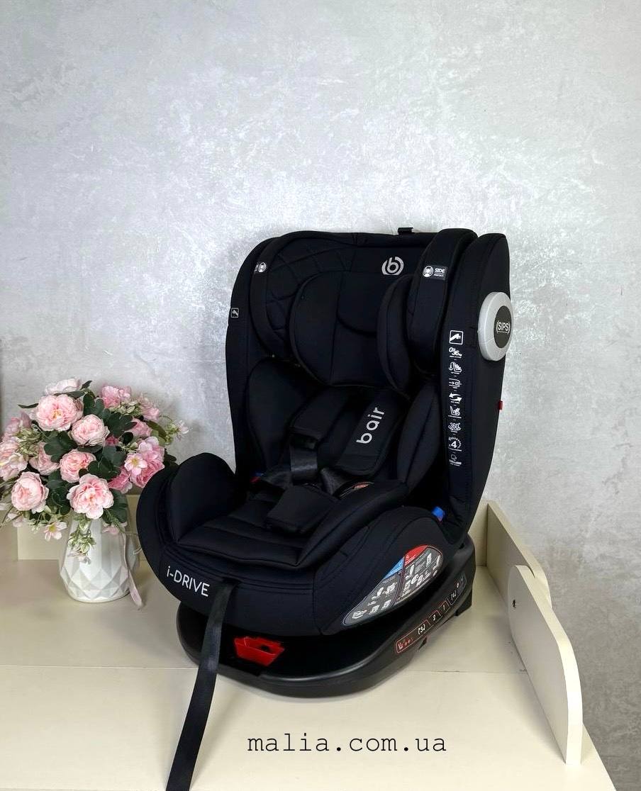 Автокрісло Bair i-Drive 360 Iso-fix TB-01 total black