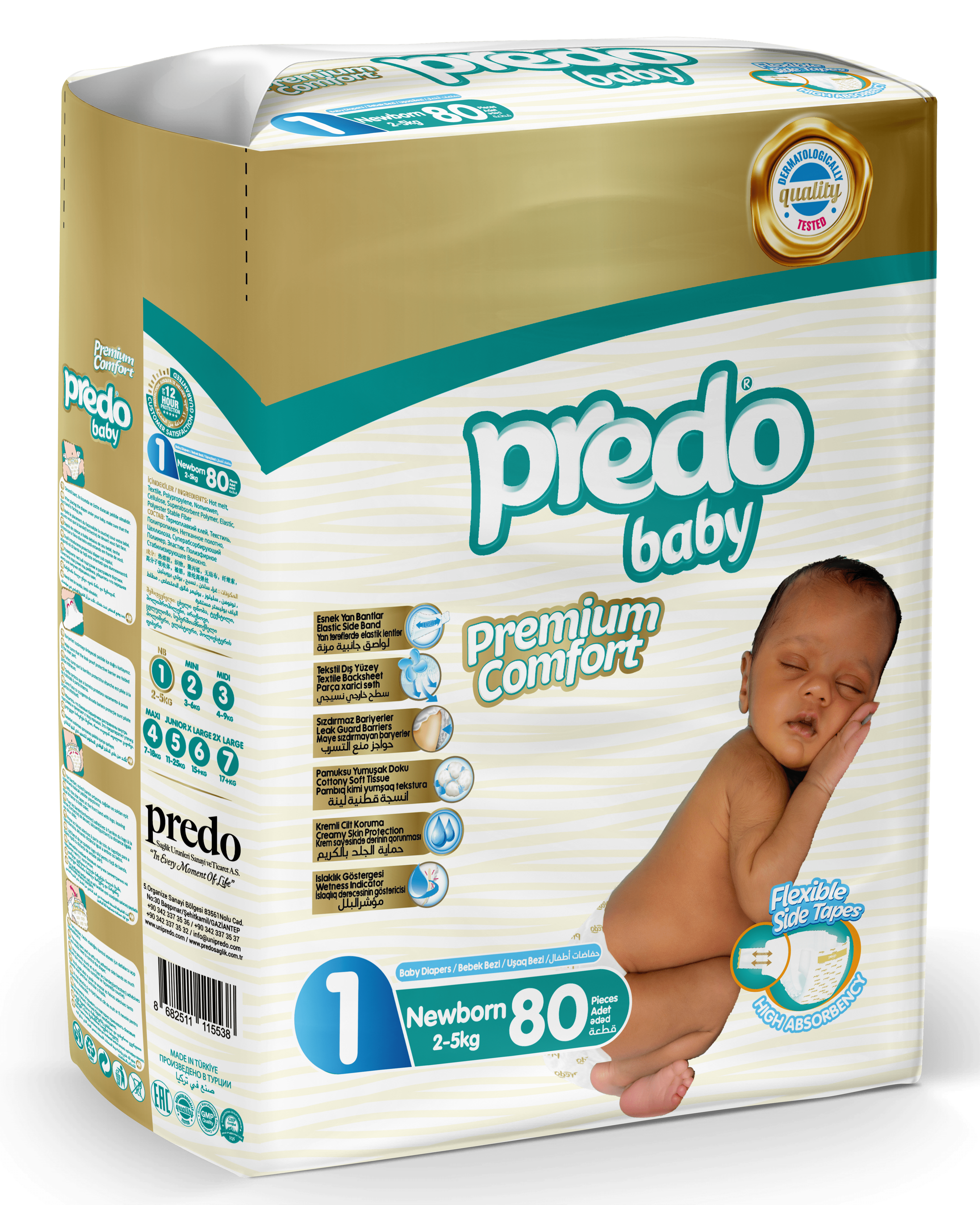 Predo Baby Premium Comfort Newborn 80 szt.
