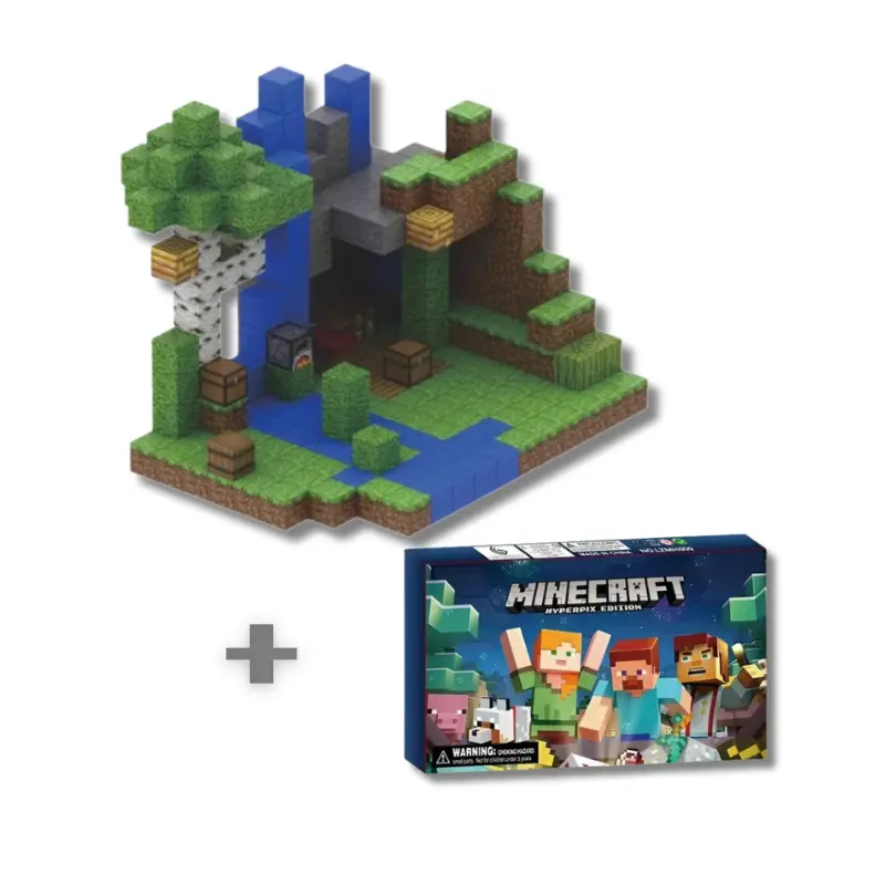 Святковий набір : Печера зі скарбами та водоспадом 300 дет. + Адвент календар Hyperpix Edition 24 шт.