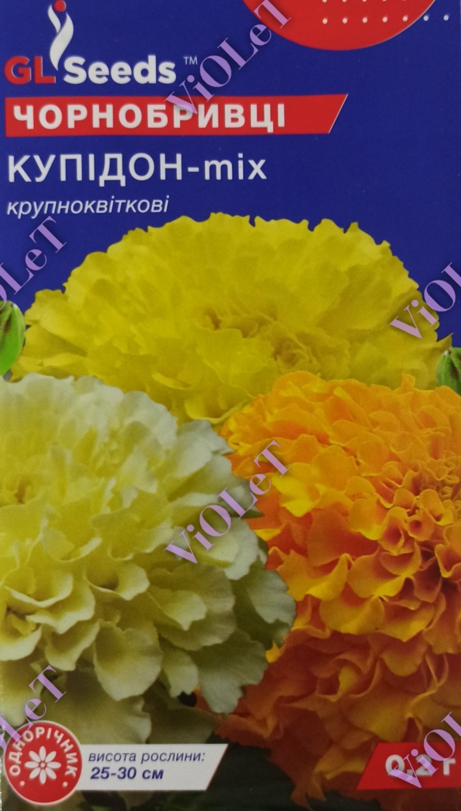 Чорнобривці Купідон-Міх крупноквіткова, 0,2 г GL Seeds