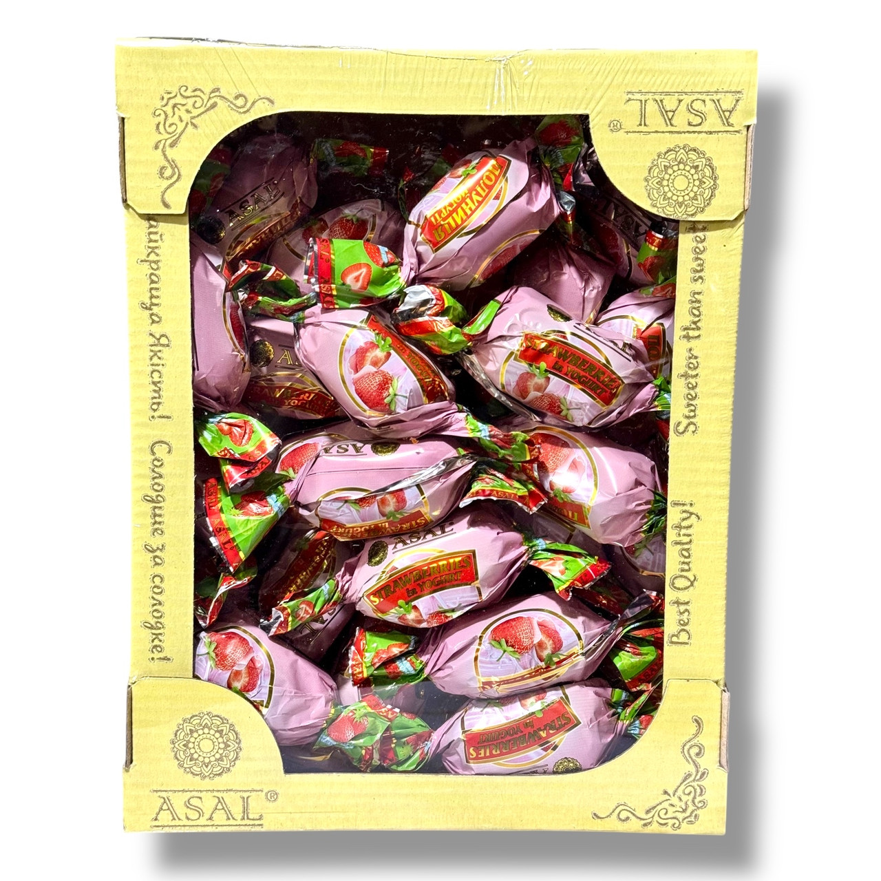 Цукерки Asal полуниця🍓 йогурт 1кг