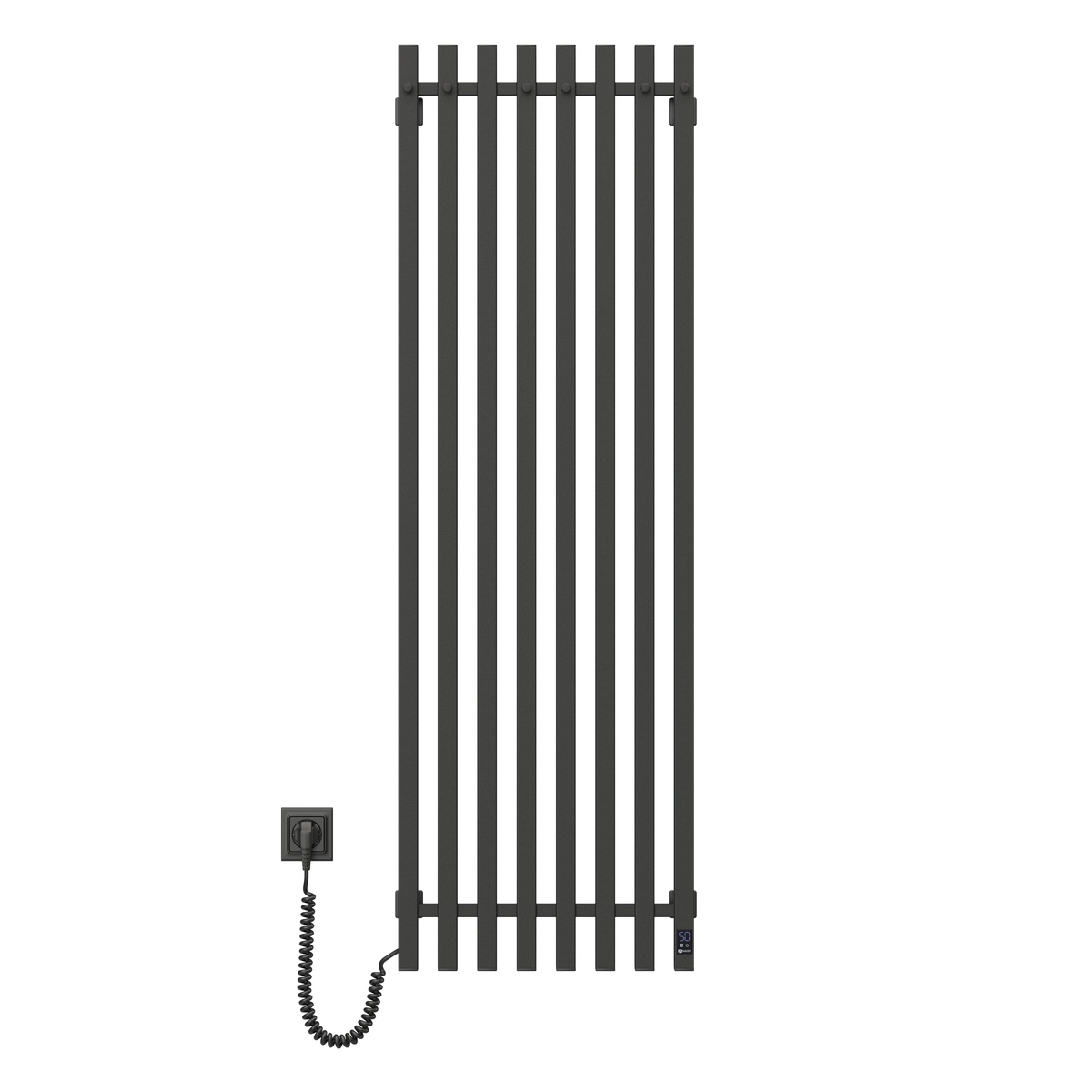 Рушникосушка електрична NAVIN Levante 450×1400 Sensor ліва, чорний муар