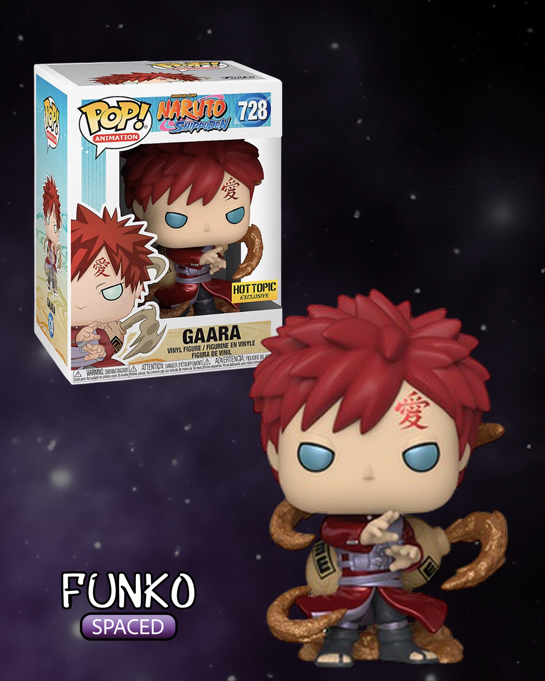 Фігурка Funko Pop Naruto - Metallic Gaara | Фанко Поп Наруто - Гаара #728