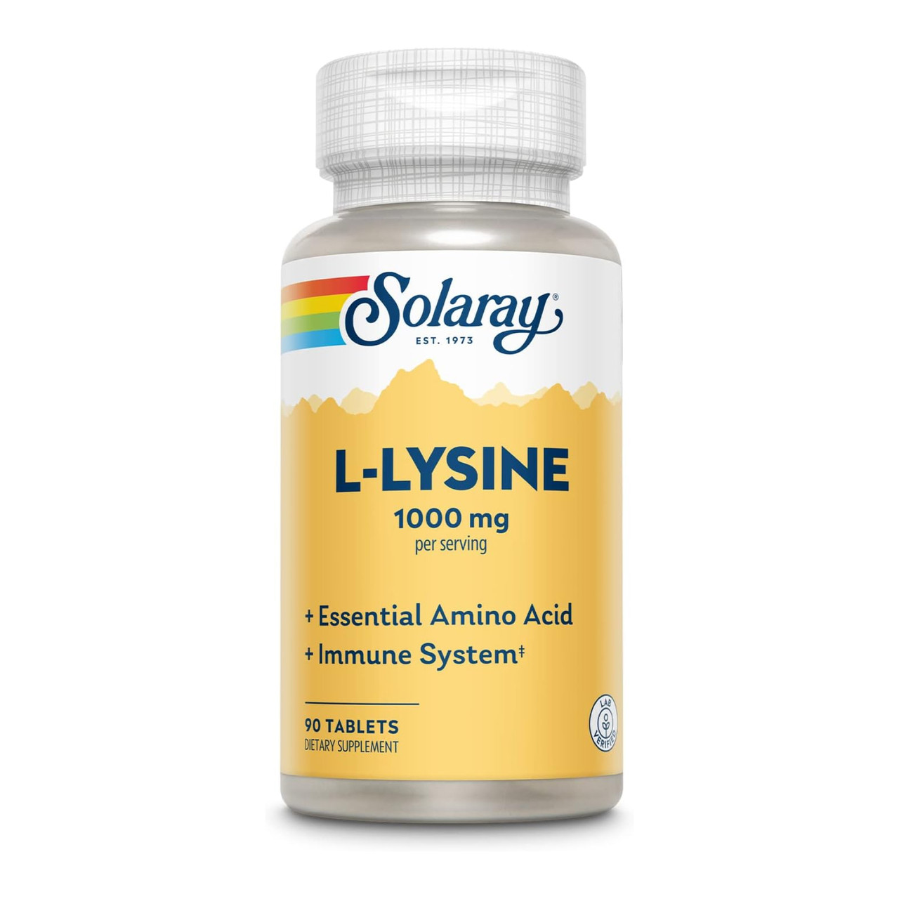 Л-лізин, L-Lysine Free Form 1000mg - 90 tabs