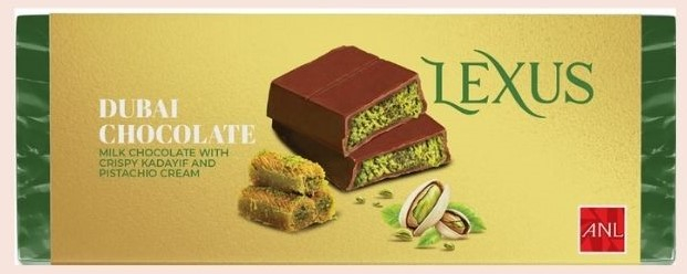 Дубайський шоколад Lexus 100 грам