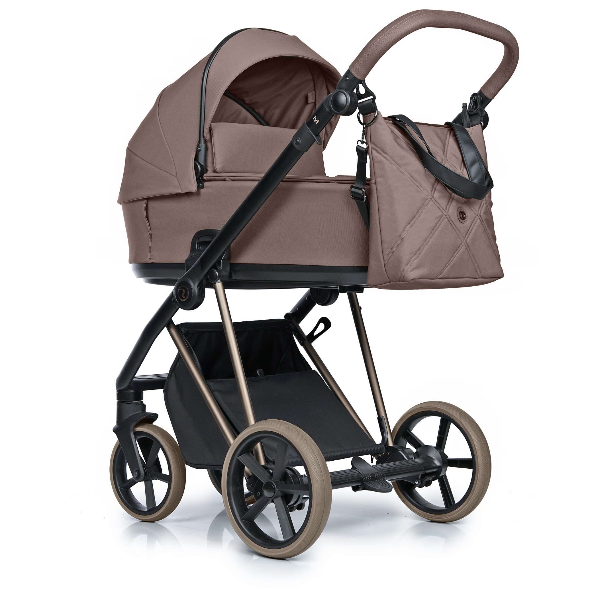 Коляска 2 в 1 Roan Ivi collection Vintage Mocha Mousse