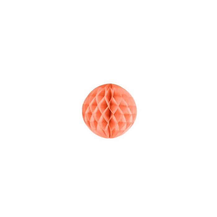 Гофро-куля коралова 8см