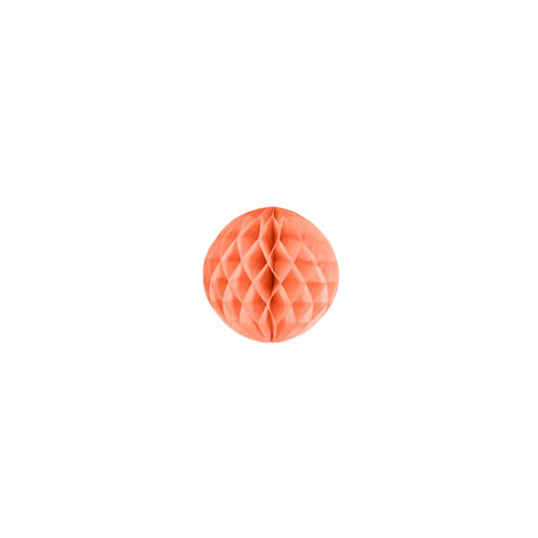 Гофро-куля коралова 8см