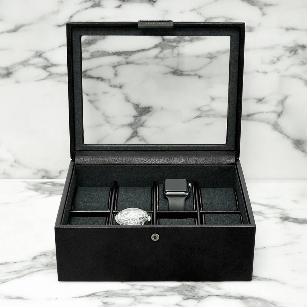 Скринька для годинників Stackers Black, 19,5*24*9,5 см, 75401