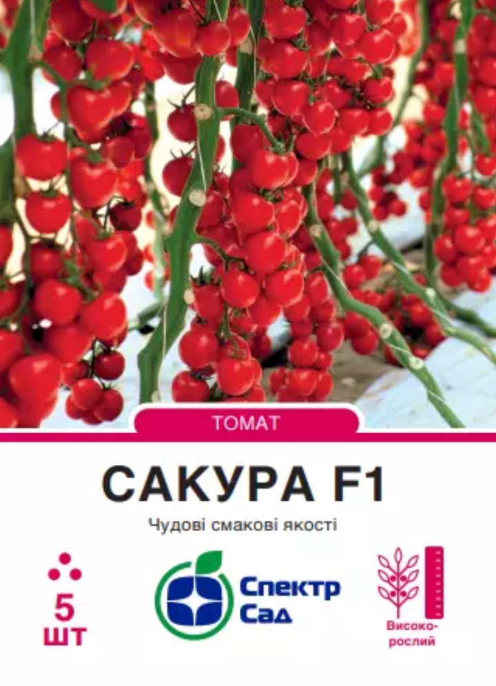 Помідор  черрі Сакура F1, 5 шт