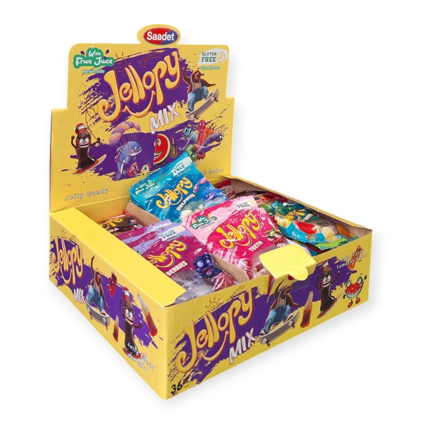 Желейні цукерки Jellopy, асорті