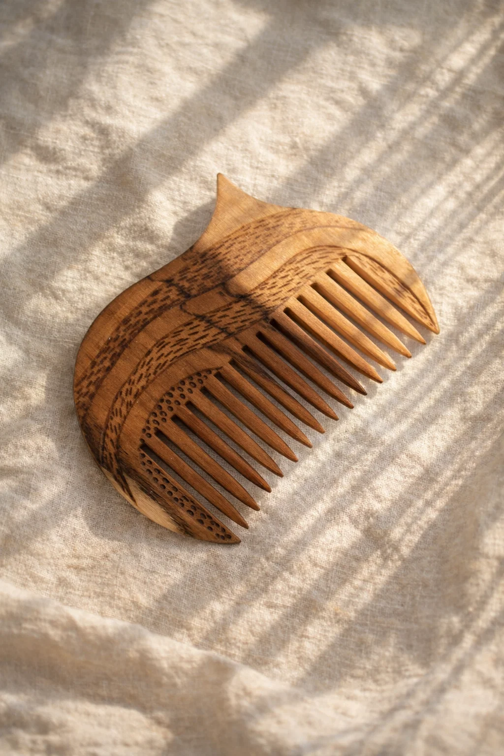 Дерев’яний різьблений гребінь «Лоза винограду»