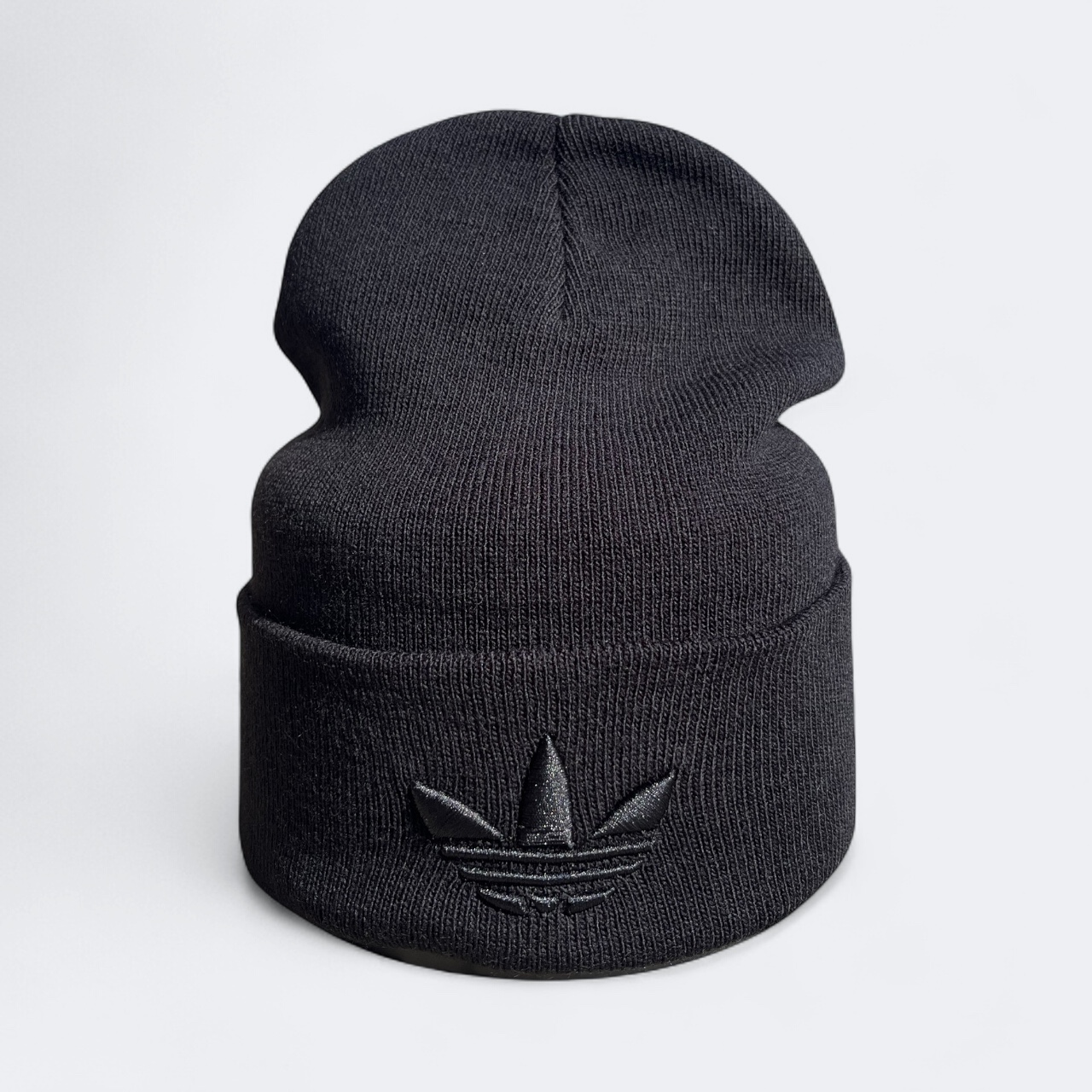 Шапка Чоловіча Осіння Adidas - Адідас Копія (Чорна Вишивка Лілія)