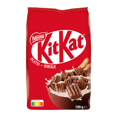 Сніданок сухий Kit Kat в глазурі з молочним шоколадом 190г