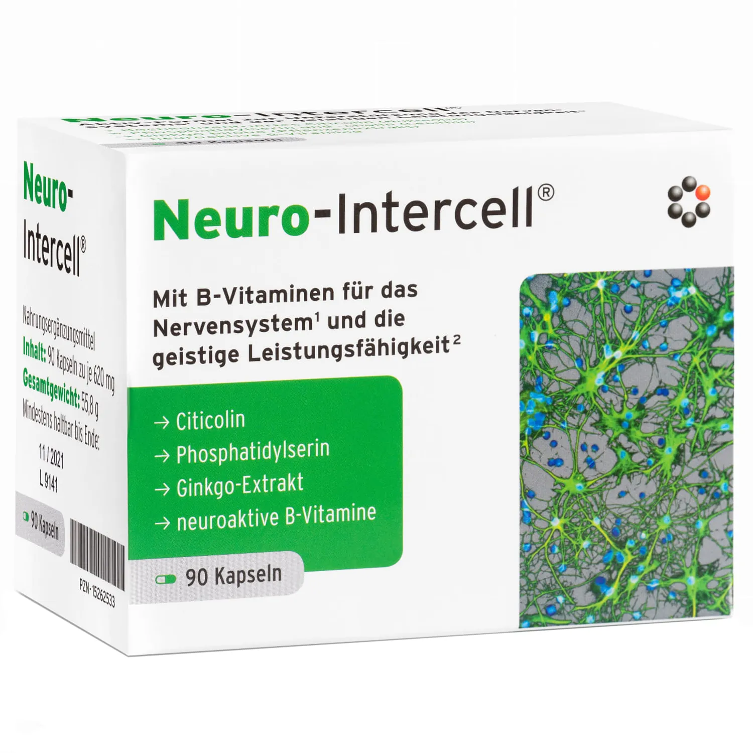 Neuro-Intercell потужна підтримка мозку та нервової системи - 90 капсул