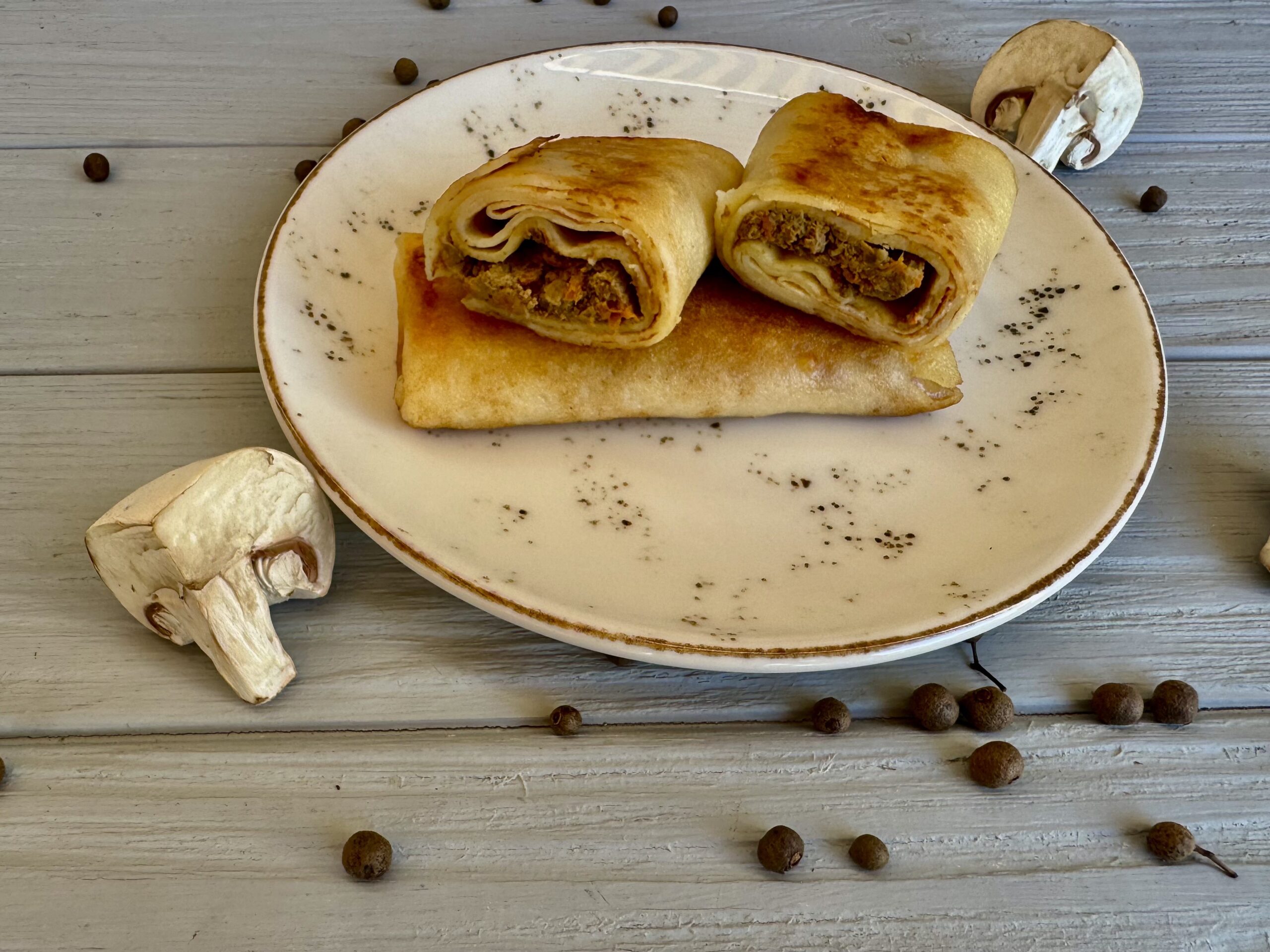 Млинці з курячою печінкою